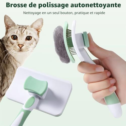 Self-Cleaning Slicker Brush